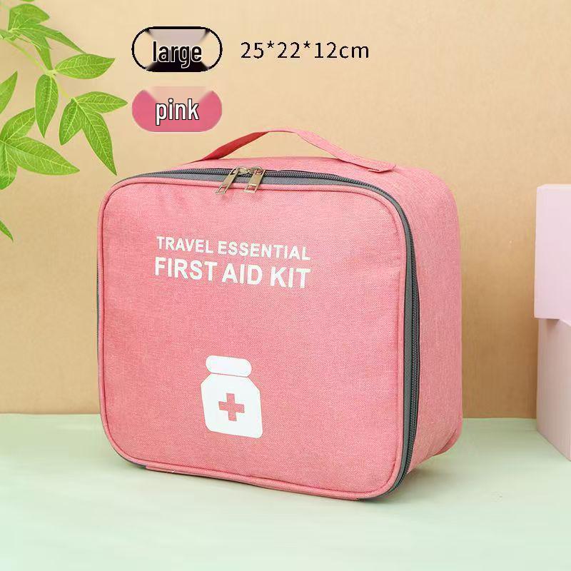 Portable Student Dorm First Aid Kit and Medicine Travel Bag