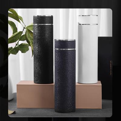 Pure Titanium Inner Cup for Men and Women Business Double-layer Gift Boxed Intelligent Temperature Measuring Thermos.