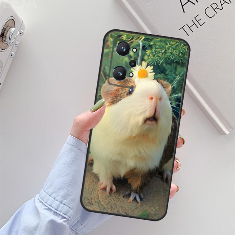 Animal Guinea Pig For Realme C67 C61 C75 C55 C53 C51 C21Y C25S GT 6 6T 5 GT7 Pro 10 11 12 13 14 Pro Plus Case