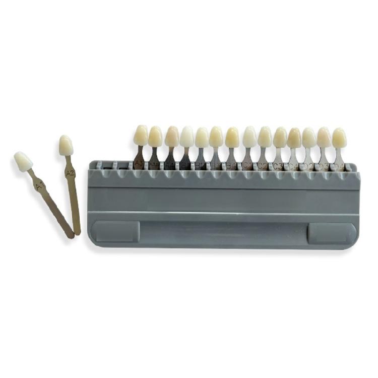 Teeth Shade Guide Classical Dentistry Equipment Teeth Whiten Porcelain 16/29 Colors Tooth Model Colorimetric Plate