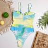 Hohe Taille Wone Ein Stück Badeanzug Weibliche Tie Dye Bademode Für Frauen Badeanzug Push-Up Monokini Schwimmen Anzug Bademode