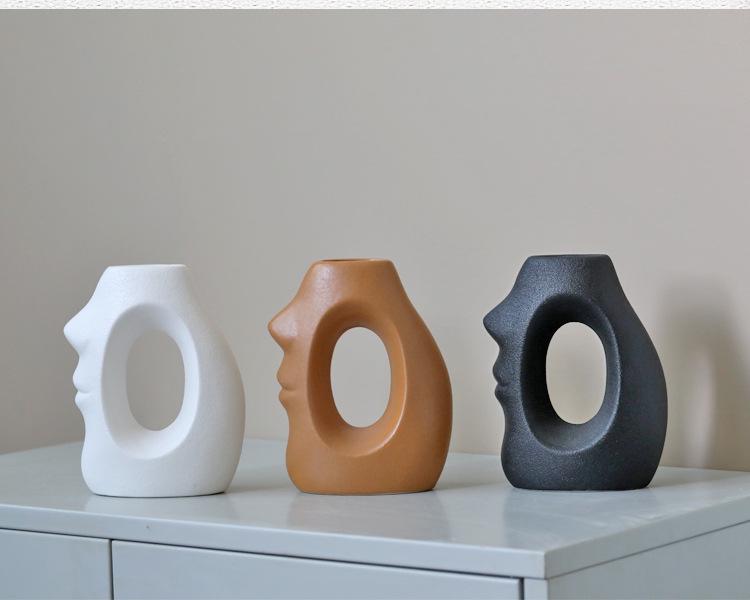 European Ceramic Vase for Home Décor: Ideal for Living Rooms, TV Cabinets, and Wine Cabinets - Perfect for Dried or Hydroponic Flowers