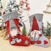 Claus Santa Christmas Stocking Holiday Decoration Candy Gift Bag Material Fabric