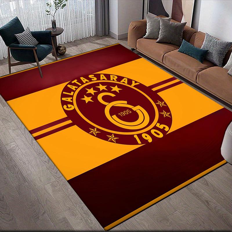 Futbol Club Barcelona2 Flannel Pattern Square Carpet,Area Rug,Carpet Rug for Living Room Bedroom Sofa Playroom Decor,Non-slip Floor Mat
