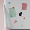 Cat Vase Charming Home Decor Creative Fridge Magnet Cat Push Flower Vase for Workplace Bookshelf Kitchen Entryway Mantel Bedroom