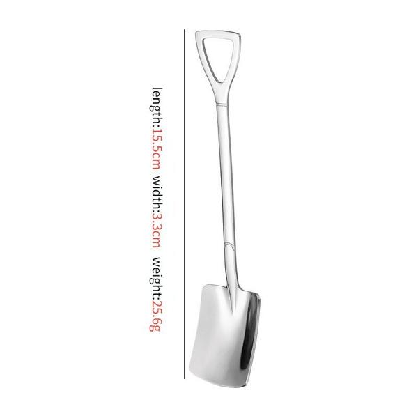 Linguriță elegantă din oțel inoxidabil, excelentă pentru servirea deserturilor și mai mult set unic de linguri de pepene verde, ideal pentru deserturi și cadouri