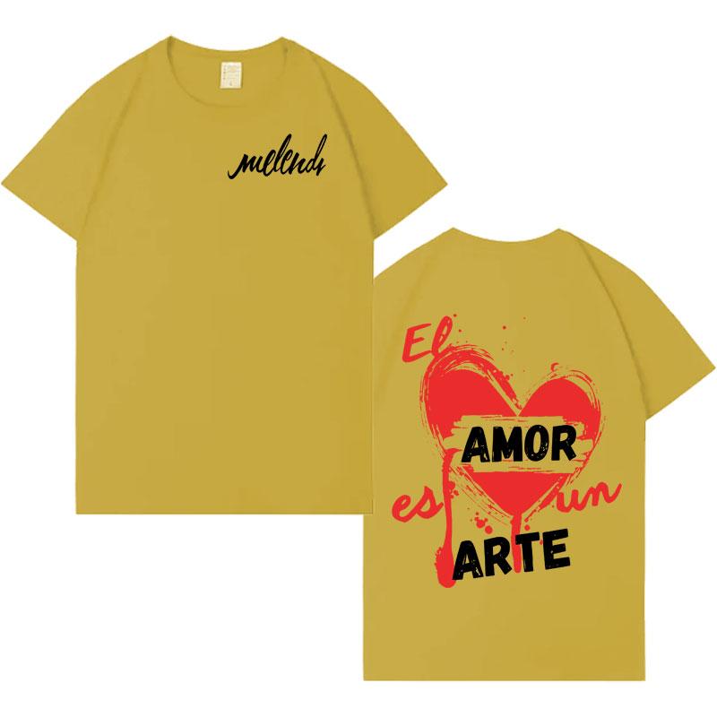 Singer Melendi Tour 2025 Trendy Graphics Tshrit Mens Womens Pop Oversized Tops Hiphop Aesthetic Casual Cozy Tshrits Streetwear