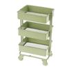 Pretend Play Storage Display Rack Bookshelf with Wheels Simulation Shelf Bookshelf Furniture Toys