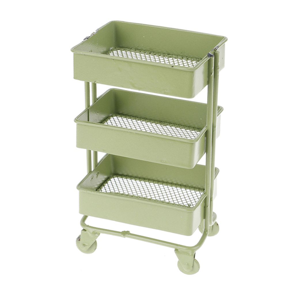 Pretend Play Storage Display Rack Bookshelf with Wheels Simulation Shelf Bookshelf Furniture Toys