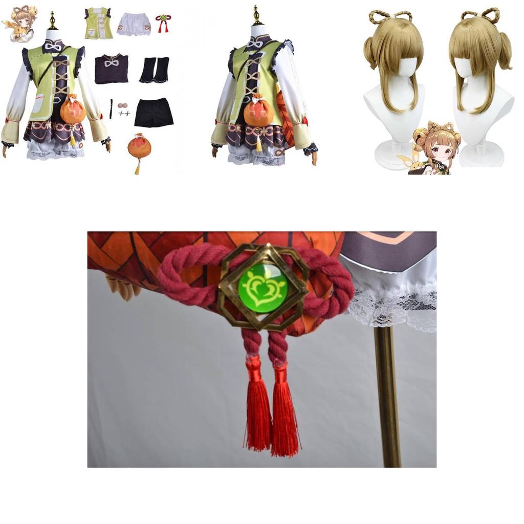 Genshin Impact Yaoyao Cosplay Costume Set Show Female Role Play Game Suit