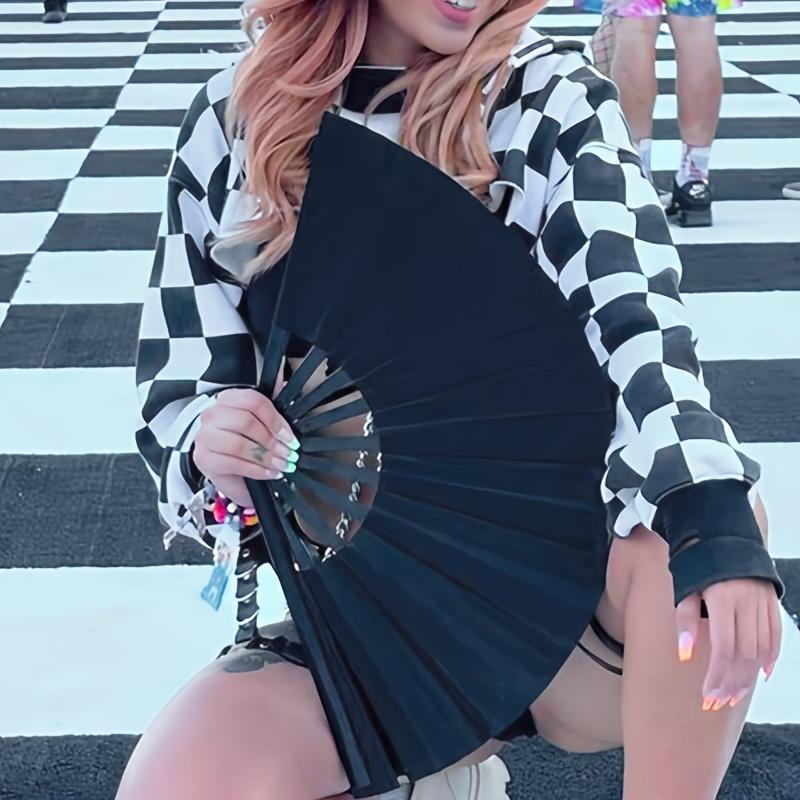 10 Inch Kung Fu Fan Folding Fan Martial Arts Double Sided Plastic Chinese Sound Fan Fitness Dance Classic Kung Fu Fan