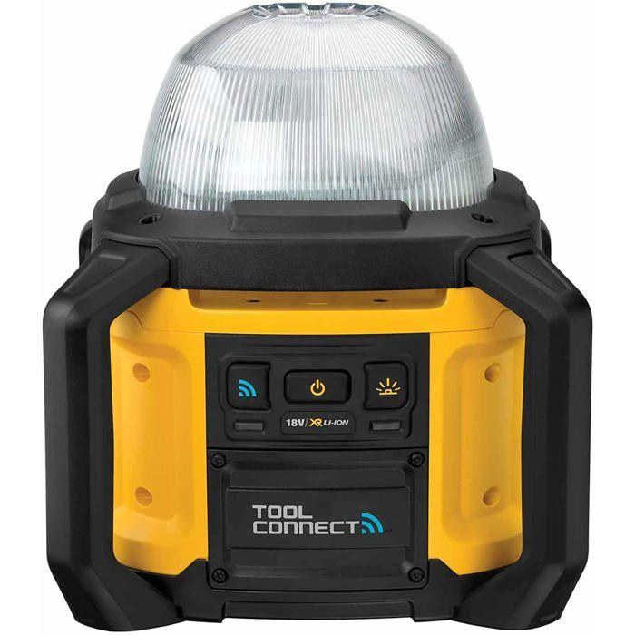 Projecteur De Chantier Tool Connect 18V XR DEWALT - Sans Batterie Ni Chargeur - DCL074-XJ