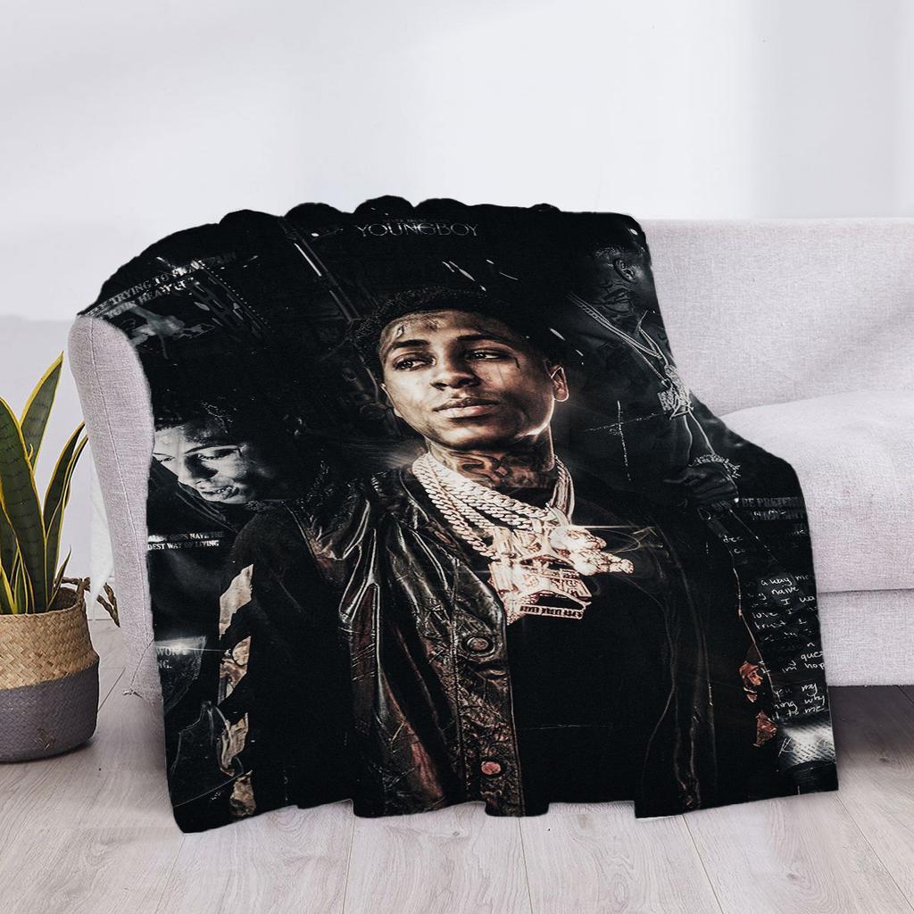 YoungBoy Never Broke Again Anime Decke Schule Sofa Decken & Überwürfe Zuhause und Dekoration Tagesdecke auf dem Bett Human Made Überwurf