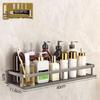 Punch-Free Wall-Mounted Bathroom Storage Rack for Basin and Toilet