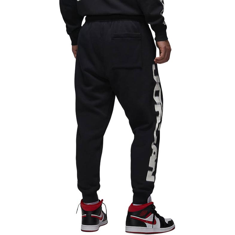 Jordan Letter Pattern Fleece Breathable Simple Fashion Casual Pants Men bottoms Black FV7230-010