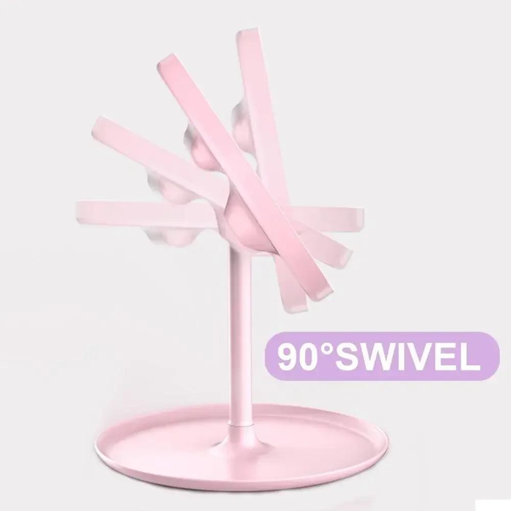 Detachable 1PC 3 Modes Makeup Mirror with Light LED Daylight Vanity Mirror Storage Base Mirror with Light Gift USB Rechargable