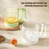 Ręczny trzepak do jajek Kuchenny trzepak do jajek z dziobkiem filtrującym Mieszadło do jajek zapobiegające rozlewaniu Obsługa jedną ręką Kubek do mieszania sosów Winaigrette