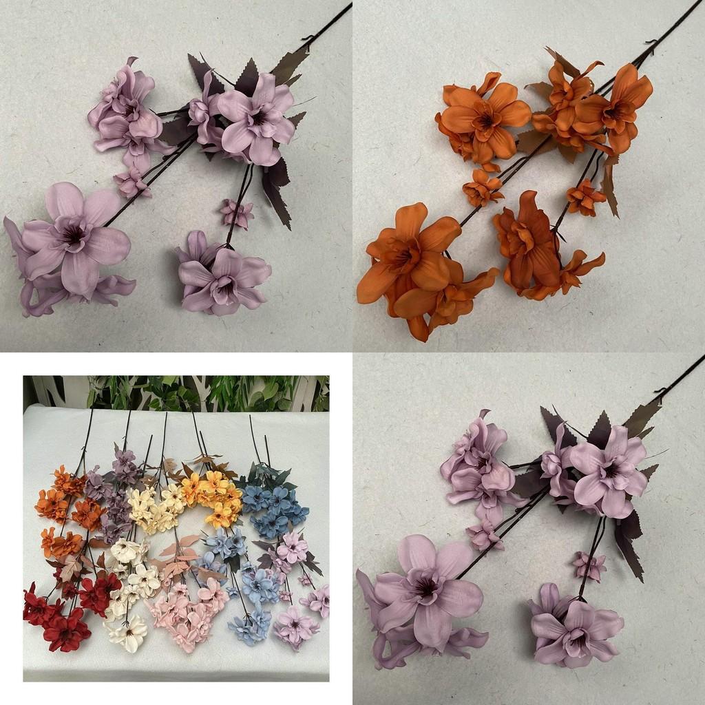 Realistische Orchideen-Wandbehang Künstliche Blumen für Zuhause Geschenke Dekorationen