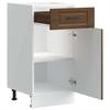 Vidaxl Kitchen Base Cabinet, Porto, Brown Oak