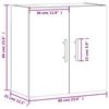 VidaXL Wall Cabinet White 60x31x60 Cm Engineered Wood 829948