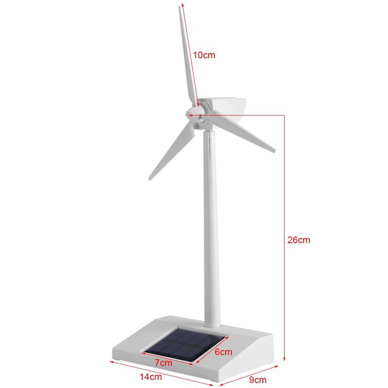 Solar Powered Windmill Model Building Kit Kids Diy Windmill Educational Toy