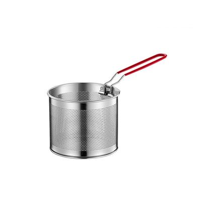 Efficient Cooking Utensil For Pasta Gadget Pasta Strainer Strainer Basket Removable Handle Stainless Steel Mesh
