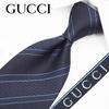 Gucci ALISE 8cm Navy Men's Tie, AA30F, Wide,