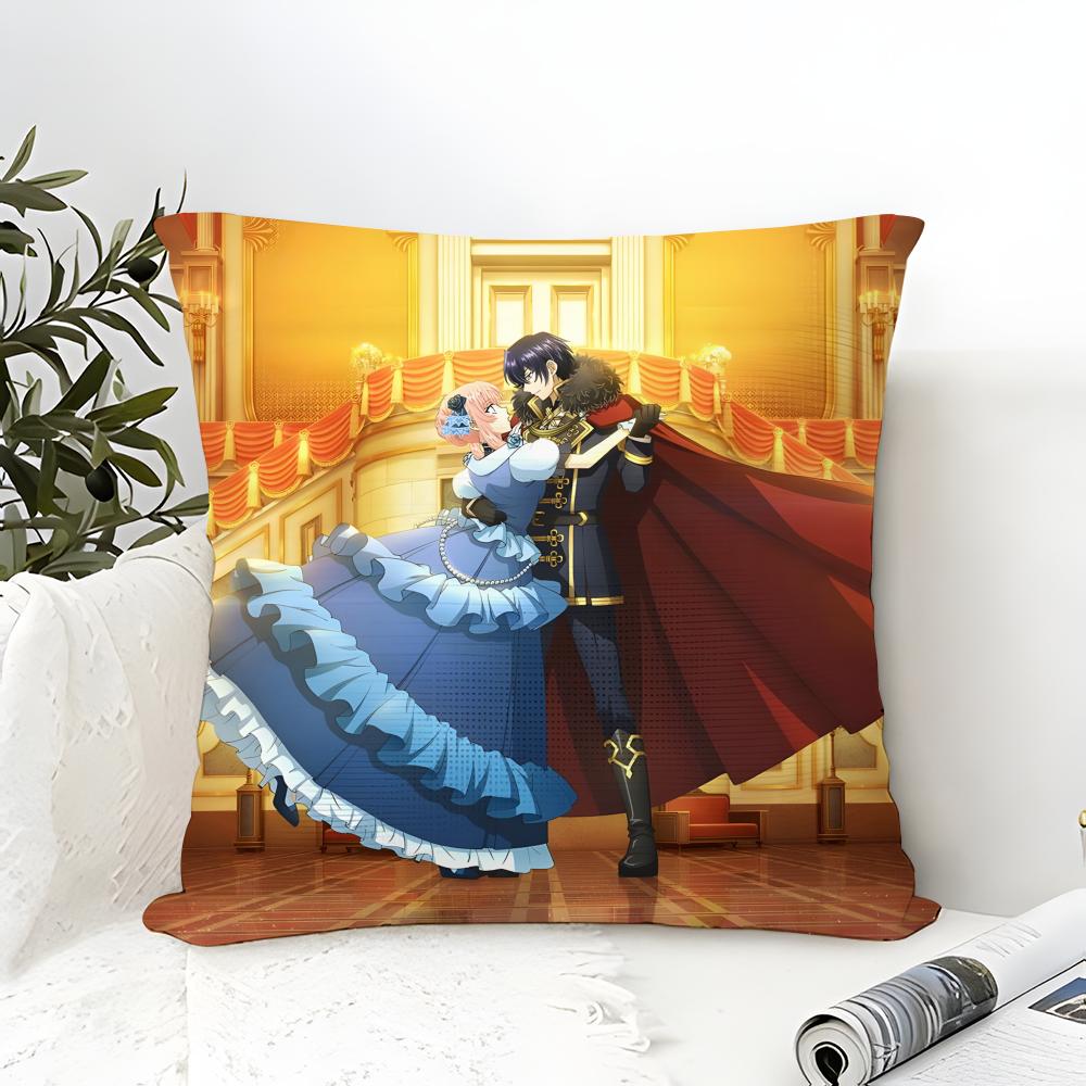 Pillow Case Cotton Linen Fabric Square Zipper Pillowcase Home Decorative Living Room Comic Light Novel 7-7Th Time Loop 4