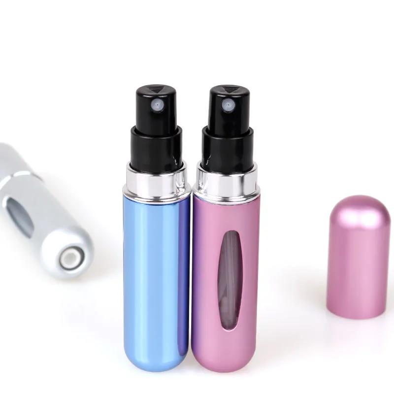 8/5 ml Parfüm Zerstäuber Tragbare Flüssigkeit Container Für Kosmetik Reisen Mini Aluminium Spray Alcochol Leere Nachfüllbare Flasche