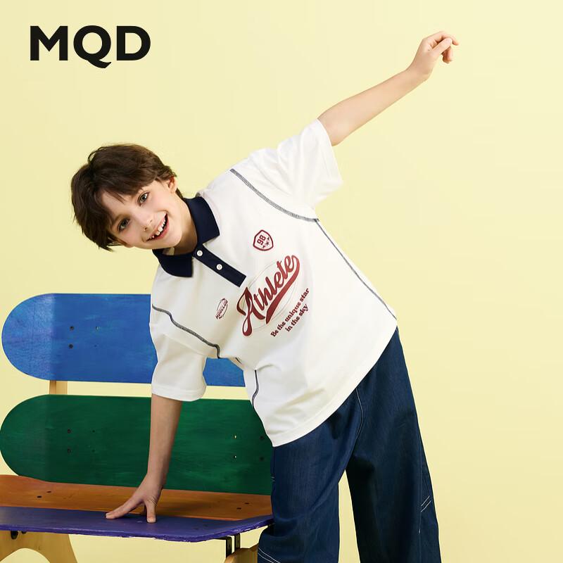 MQD Boys  Academy Style Tennis Polo T-Shirt 130cm
