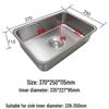 ZISIZ Stainless Steel Deepened Kitchen Sink Basin-in-Basin