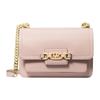 Michael Kors Borsa a Spalla con Catena Scorrevole e Logo in Metallo Heather Grande da Donna Rosa Nudo 30S2G7HL3L-SOFTPINK
