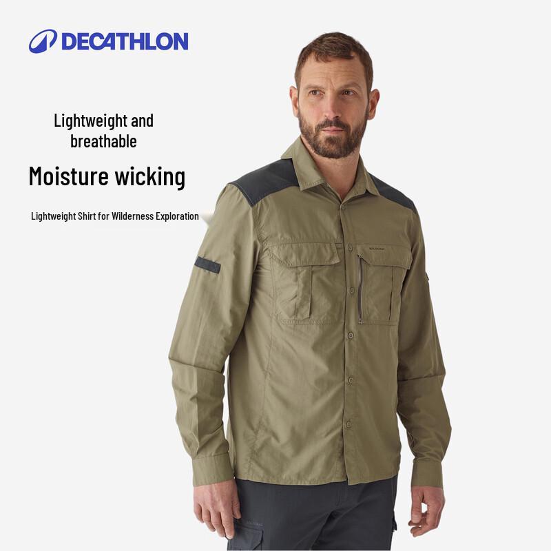 

Decathlon Men s Outdoor Quick-Dry Long Sleeve Shirt 2XL