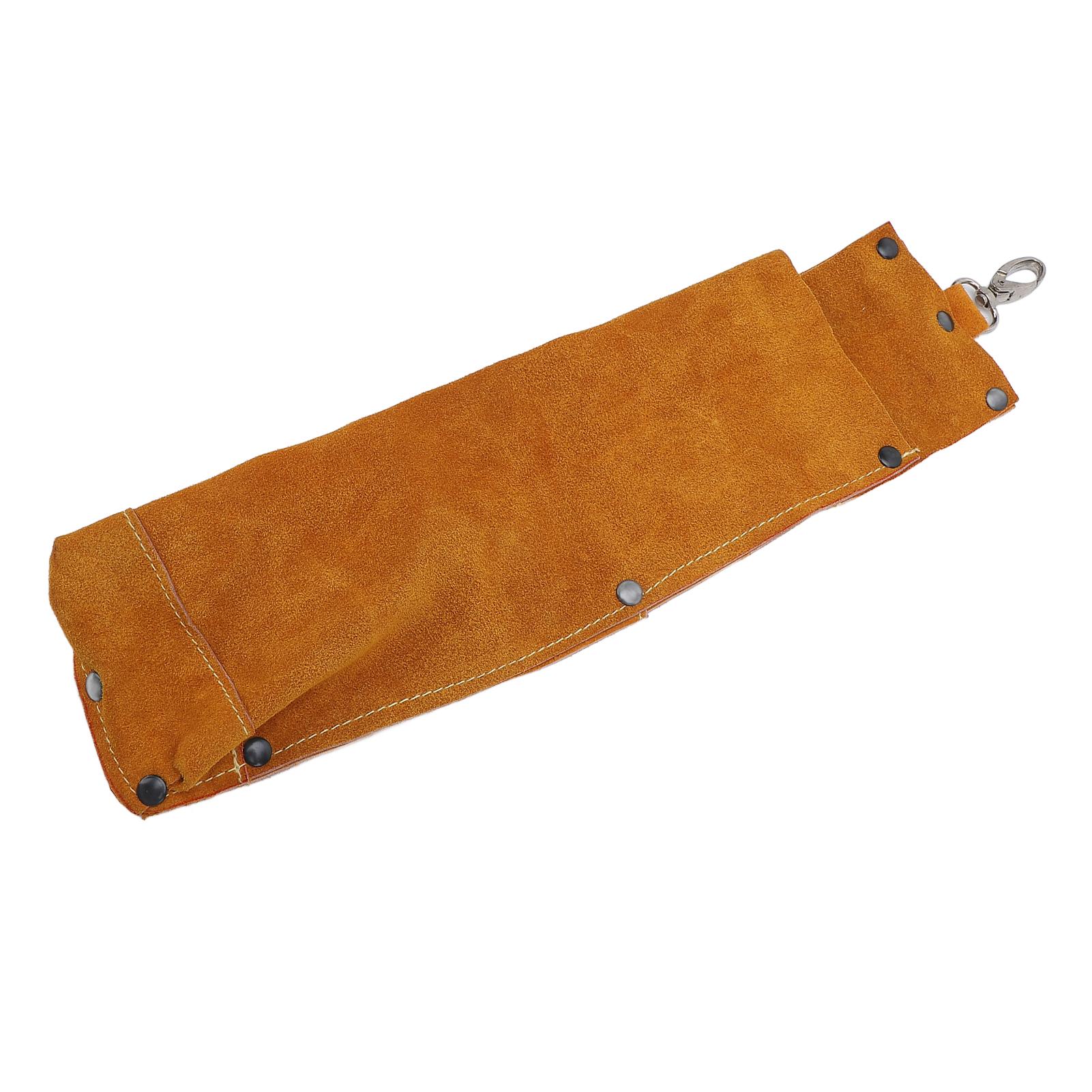 

Welding Electrode Storage Pocket Flame Retardant Leather Welding Rod Storage Container
