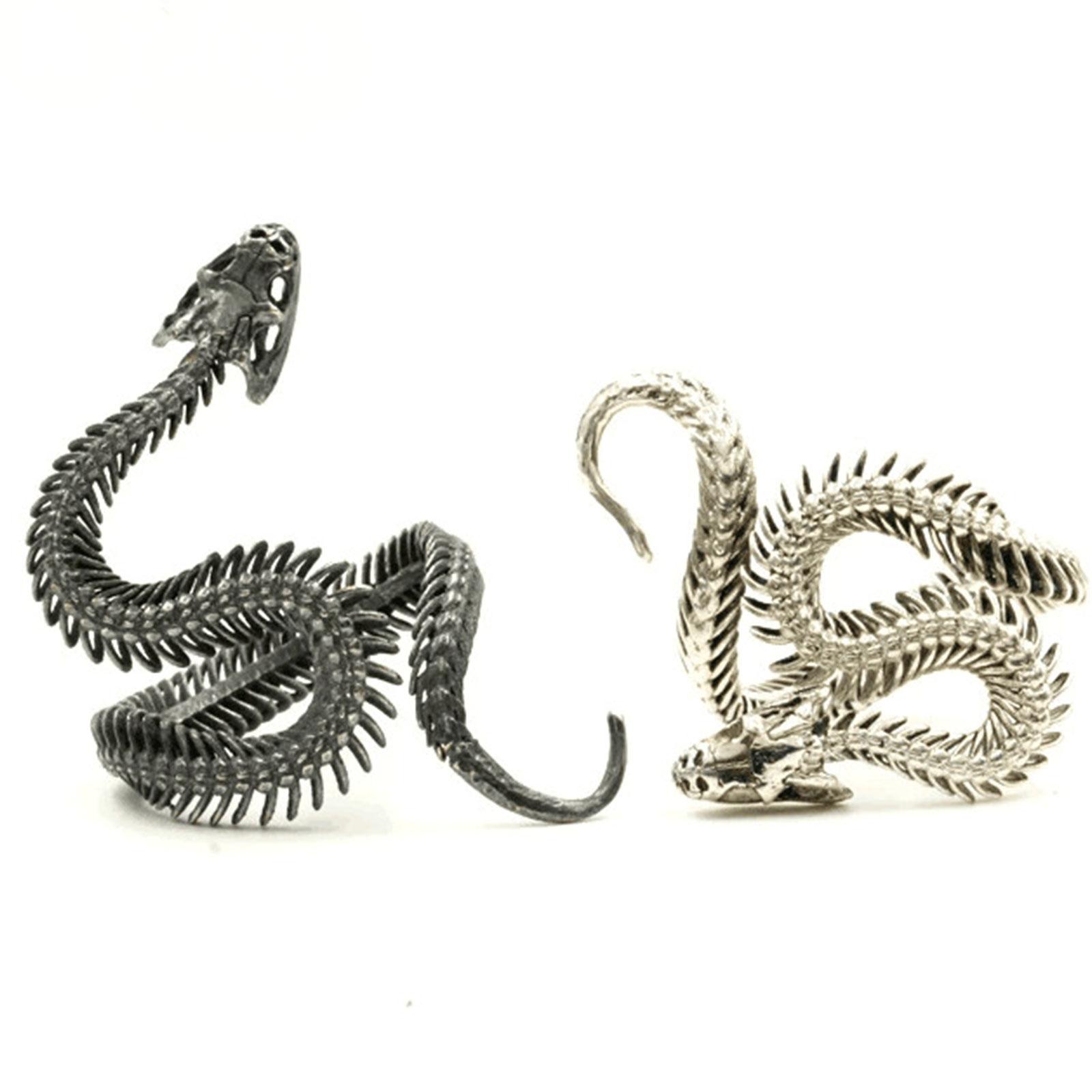 

Кольцо со змеей, регулируемое кольцо со змеей и животным, винтажное кольцо с коброй, медь и