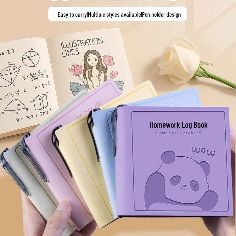 

Mini Portable High-Value Homework Notebook for Elementary Students - Durable and Thickened