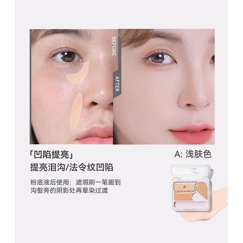 NOVO - Glossy Flawless 3-Color Concealer - 2 Types