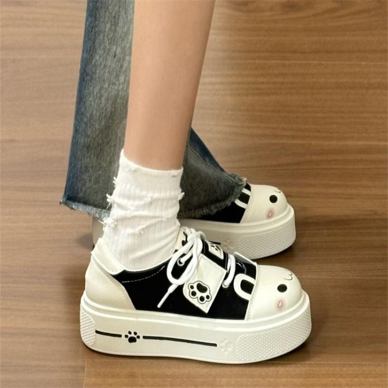 

Soft cute round house cute soft girl canvas shoes women s 2025 spring new comfortable round head sneakers women 35 чёрный