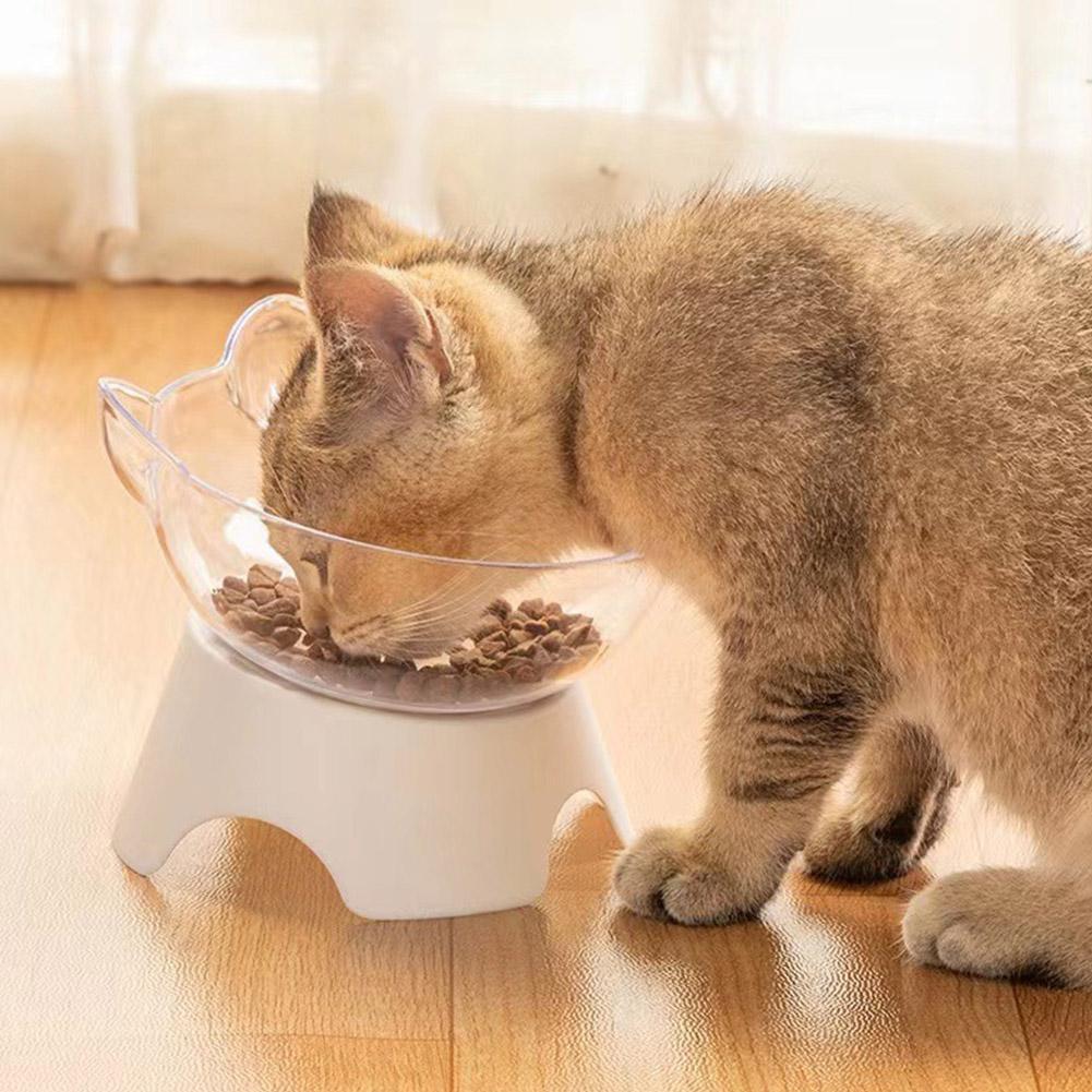 Non-Slip Cat Bowl Pet Water Food Feed Dog Bowls Pet Bowl 45° Neck Protector Cat Pet Food Water Bowl Kitten Supplies