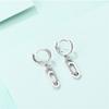 New Earrings for Women 925 Silver Color Star Geometric Entangle Zircon Earrings Fine Wedding Engagement Birthday Jewelry Gifts