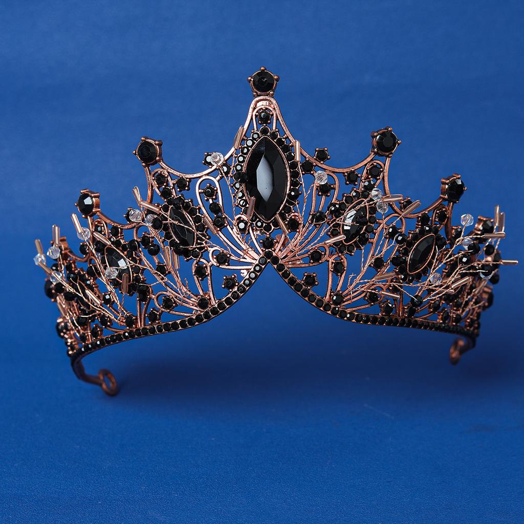 Baroque Crystal Crown Tiara for Women Rhinestone Prom Diadem Headband Bridal Wedding Hair Accessories Jewelry Crown Tiara Gift