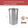 Commercial Stainless Steel Storage Bucket with Lid