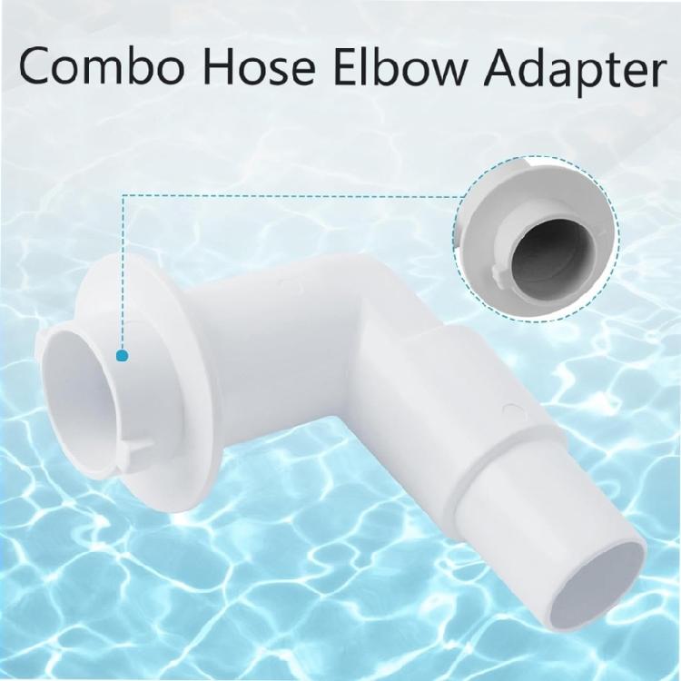 Piastra di Collegamento per Aspirafango Piscina e Gomito a 90 Gradi per Adattatore Tubo Aspirafango Skimmer SP11071 Facile da Installare