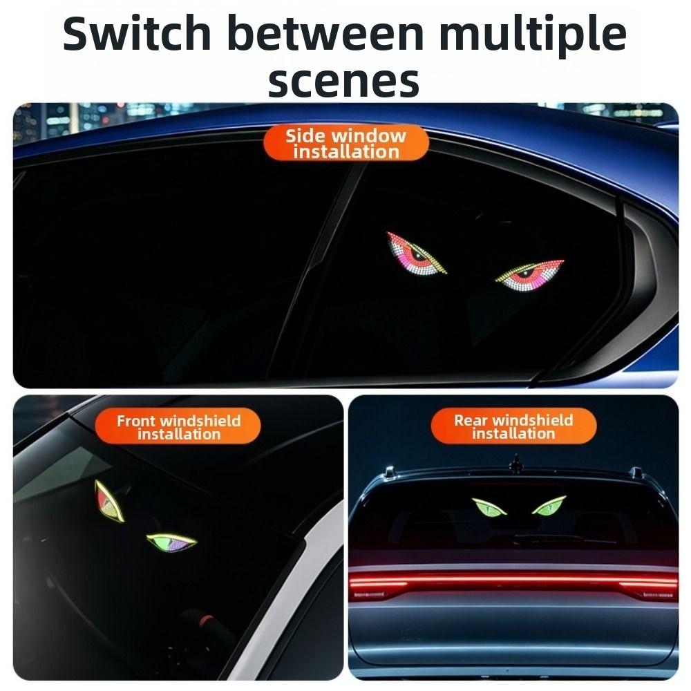 Cool Car Demon Eye Light 5 Modes Car Atmosphere Light Vehicle Signal Lights  Auto Decoration