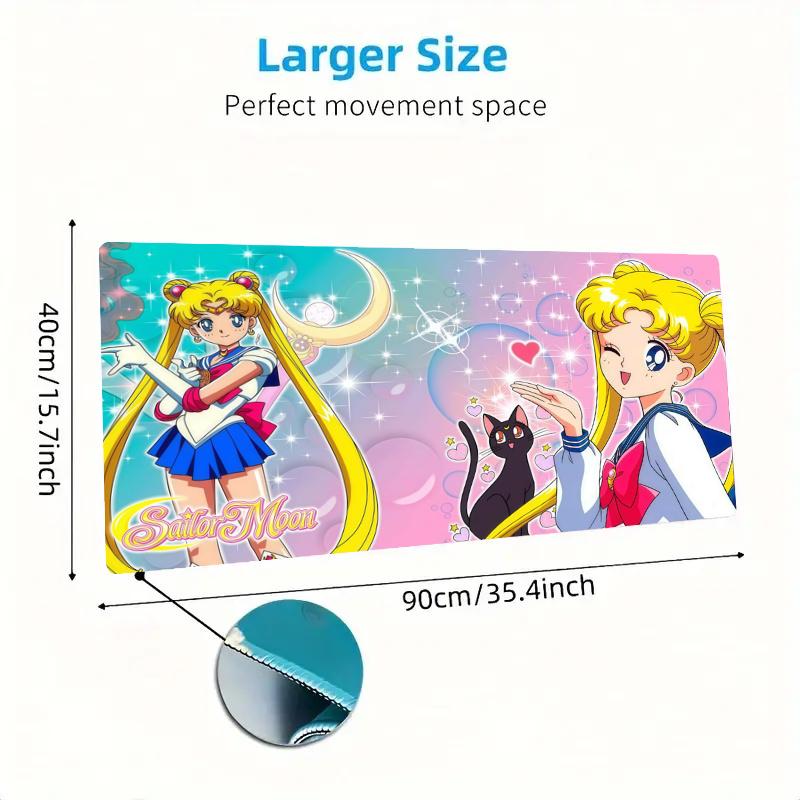 Magic Saylor Girls Color Mouse Pad Large Gaming Table Cushion Non-slip Laptop Tablet Big Mousepad XXL Mat Mini PC Playmat With Lock edge