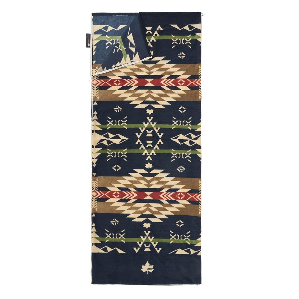 LOGOS Bulky Fleece Separate Sleeping Bag (LOGOS LAND) 72600981, Navy, Approx. 80cm Wide X 190cm Long