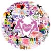 50pcs Graffiti Dance Stickers Dancing Decals for DIY Decor Phone Laptop Scrapbook Stationery Water Bottle Guitar