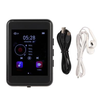 MP3 Player 2.4inch Full Touchscreen Lossless Sound Bluetooth 5.0 FM Radio Recorder Built In Speaker