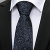 Mens Fashion Black Tie with Brooch Formal Silk Necktie Hanky Cufflink Set