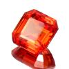 Natural Fanta Orange Sapphire 12+ Ct Asscher Cut Stunning Loose Gemstone